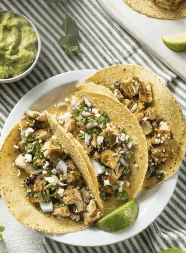 Low Calorie Tequila Lime Chicken Tacos